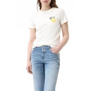 NEW CLOSED embroidered t-shirt in ivory